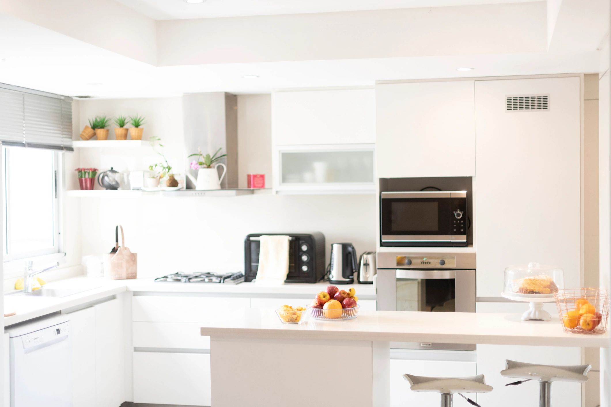 Modern renovated kitchen with natural light